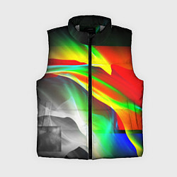 Женский жилет Текстура краски, цвет: 3D-светло-серый