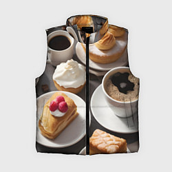 Женский жилет Кофе и пирожные