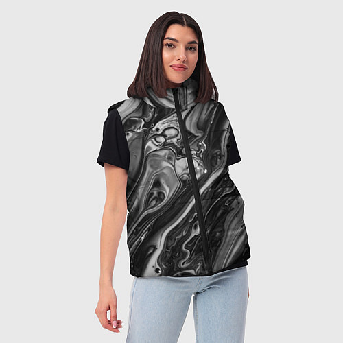 Женский жилет Чернила / 3D-Черный – фото 3