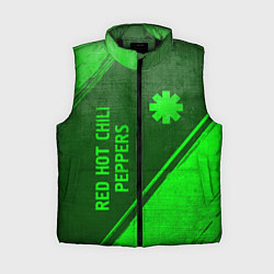 Женский жилет Red Hot Chili Peppers - green gradient вертикально, цвет: 3D-черный