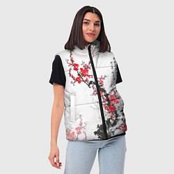 Женский жилет Китайская слива, цвет: 3D-светло-серый — фото 2