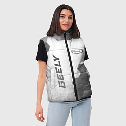 Женский жилет Geely - white gradient вертикально, цвет: 3D-черный — фото 2