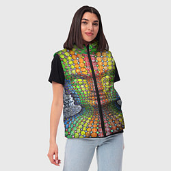 Женский жилет Оптические стёкла, цвет: 3D-светло-серый — фото 2