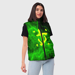 Женский жилет Doom storm green, цвет: 3D-черный — фото 2