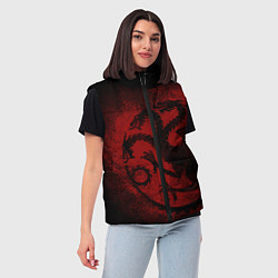 Женский жилет Targaryen house Game of Thrones, цвет: 3D-черный — фото 2