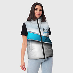 Женский жилет Mazda geometry auto, цвет: 3D-черный — фото 2