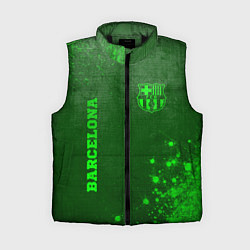 Женский жилет Barcelona - green gradient вертикально, цвет: 3D-черный