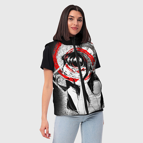 Женский жилет Uzumaki / 3D-Светло-серый – фото 3