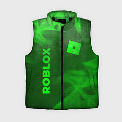 Женский жилет Roblox - green gradient вертикально, цвет: 3D-черный