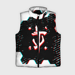 Женский жилет Doom hexagon glitch color