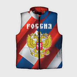 Женский жилет Цвета флага России, паттерн