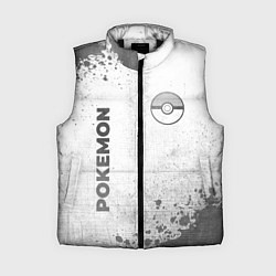 Женский жилет Pokemon - white gradient вертикально, цвет: 3D-черный