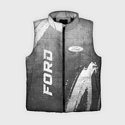 Женский жилет Ford - grey gradient вертикально, цвет: 3D-черный