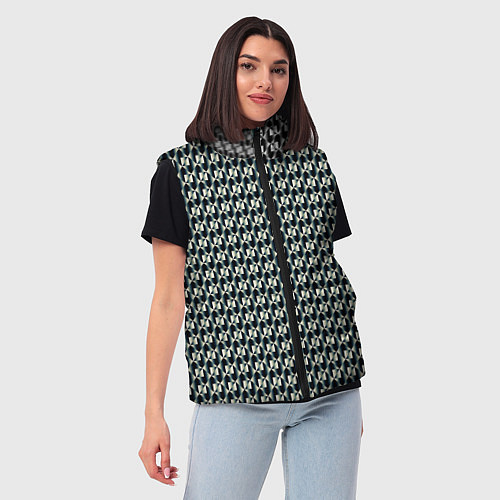Женский жилет Стильный металл / 3D-Черный – фото 3