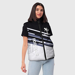 Женский жилет Portal line geometry, цвет: 3D-черный — фото 2