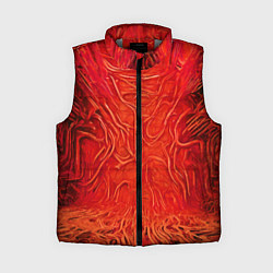 Женский жилет Красный симбионт абстракция