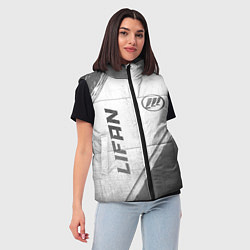 Женский жилет Lifan - white gradient вертикально, цвет: 3D-черный — фото 2