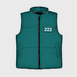 Женский жилет Игрок 222 - Игра в кальмара, цвет: 3D-светло-серый