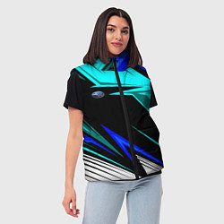 Женский жилет Субару - синий спорт, цвет: 3D-черный — фото 2