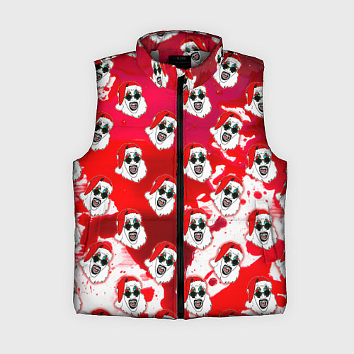 Женский жилет Funny Santa clown Art in blood / 3D-Светло-серый – фото 1
