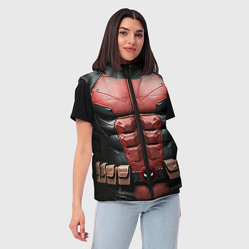 Женский жилет Костюм Дэдпула / 3D-Черный – фото 3
