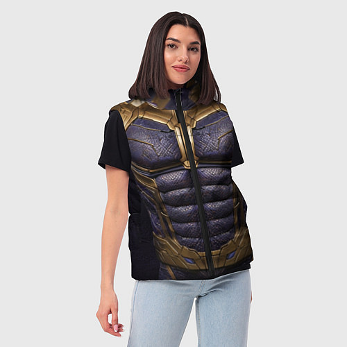 Женский жилет Костюм Таноса из мстителей / 3D-Черный – фото 3
