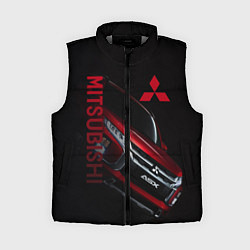 Женский жилет Mitsubishi логотип, цвет: 3D-светло-серый