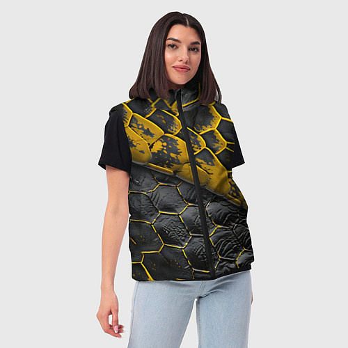 Женский жилет Костюм рептилии / 3D-Светло-серый – фото 3