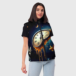 Женский жилет Течение времени - сюрреализм, цвет: 3D-красный — фото 2