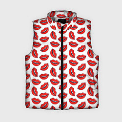 Женский жилет Паттерн с женскими губами