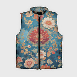 Женский жилет Ботанические узоры