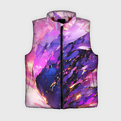Женский жилет Фиолетово-розовая абстракция