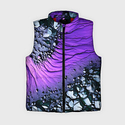 Женский жилет Камни и фиолетовая земля