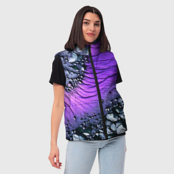Женский жилет Камни и фиолетовая земля, цвет: 3D-красный — фото 2