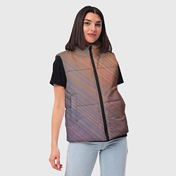 Женский жилет Градиент в полоску, цвет: 3D-черный — фото 2