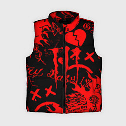 Женский жилет Lil peep monster energy, цвет: 3D-черный