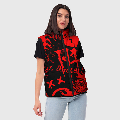 Женский жилет Lil peep monster energy / 3D-Черный – фото 3