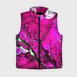 Женский жилет Розовый треснувший камень, цвет: 3D-красный