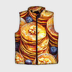 Женский жилет Блинчики, цвет: 3D-черный