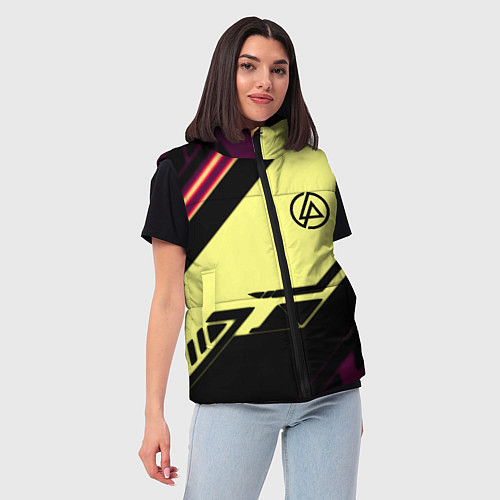 Женский жилет Linkin park geometry steel / 3D-Черный – фото 3