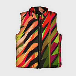 Женский жилет Красно-чёрная абстракция