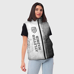 Женский жилет Atletico Madrid - white gradient по-вертикали, цвет: 3D-черный — фото 2