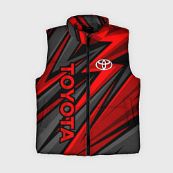 Женский жилет Toyota - красный спортивный, цвет: 3D-черный