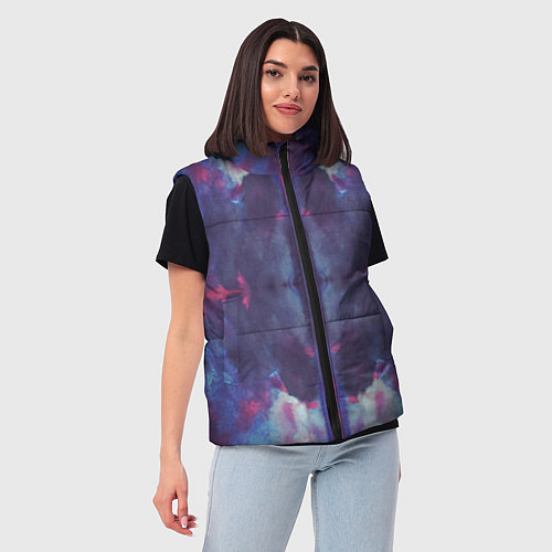 Женский жилет Тай-дай космос / 3D-Черный – фото 3