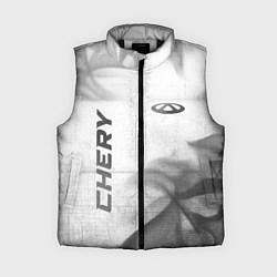 Женский жилет Chery - white gradient вертикально, цвет: 3D-черный