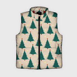 Женский жилет Новогодняя ель