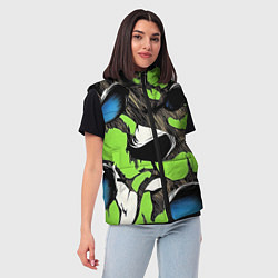 Женский жилет Объемный камуфляж из слоев, цвет: 3D-черный — фото 2