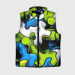 Женский жилет Камуфляж в стиле графитти