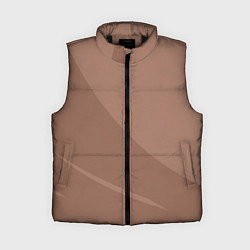 Женский жилет Мокко Мусс однотонный с полосой