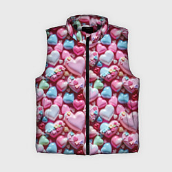 Женский жилет Карамельные сердечки